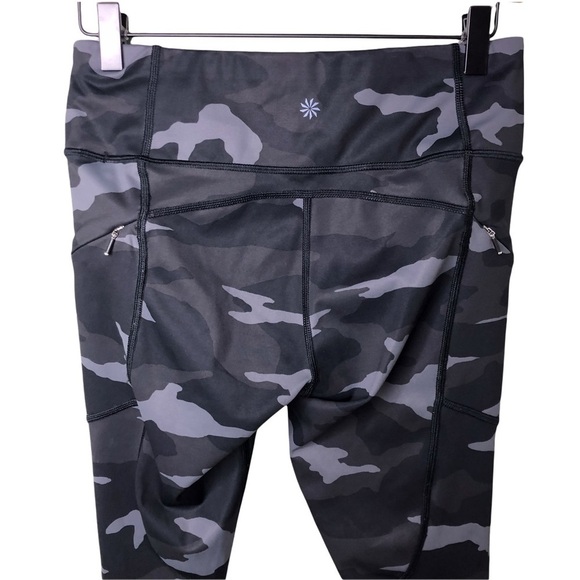 Athleta Contender 7/8 Tight Leggings Gray Camo Print Size Small Athletic 405480 - Picture 7 of 12